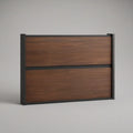 36 x 18 x 24 in Wall-Mounted Bathroom Vanity Cabinet with Walnut-Look Drawers, Brown/Black